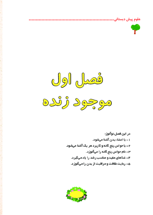 کاربرگ های علوم پیش دبستانی