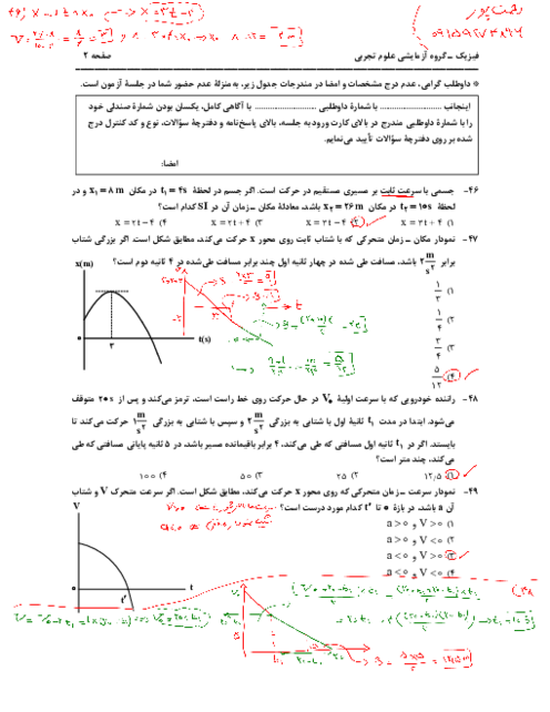 تحلیل سوالات درس فیزیک کنکور سراسری رشته تجربی نوبت اردیبهشت 1403