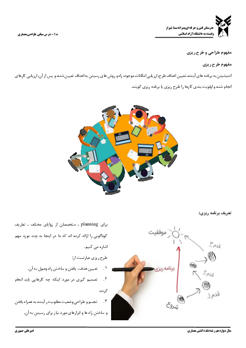 جزوه و درسنامه مبانی طراحی معماری دوازدهم هنرستان | فصل 1 تا 5