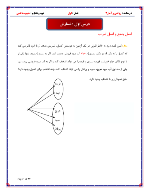 جزوه آموزش جامع فصل 1: آمار و احتمال | درس ریاضی و آمار دوازدهم انسانی