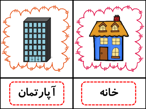 فلش کارت وسایل خانه