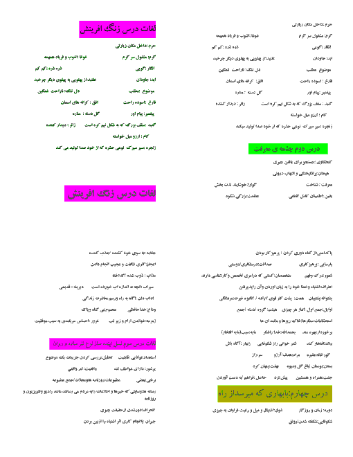 کلمات سخت املا فارسی هفتم  به همراه معنی کلمات | کل کتاب به صورت درس به درس