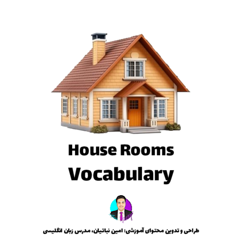 محتوای آموزشی واژگان اتاق‌های خانه در زبان انگلیسی هفتم | درس 6 (صفحه 33)