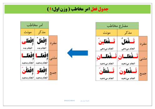 درسبرگ فعل امر مخاطب