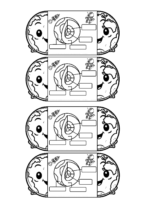 کاربرگ‌ تاشو لایه‌های زمین علوم ششم