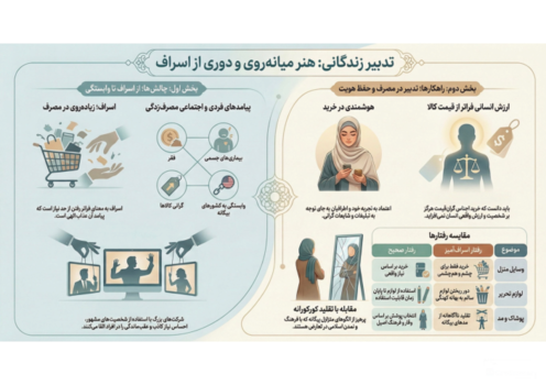 داده نما درس 9 پیام آسمان هشتم: میانه روی در مصرف