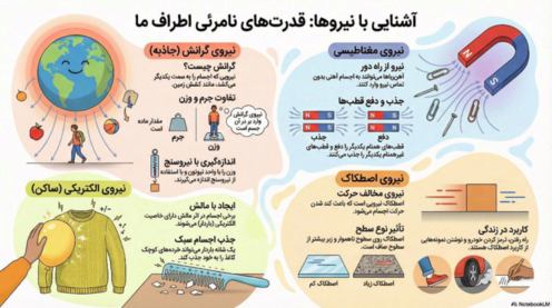 اینفوگرافیک نیروهای نامرئی