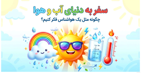 اینفوگرافی مطالعات چهارم درس 16: آب و هوا 