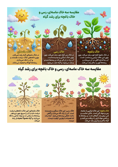 اینفوگرافی خلاصه درس 10 و 11 علوم پنجم
