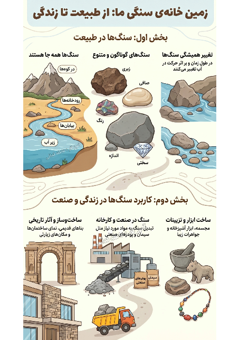 اینفوگرافیک درس 7 و 8 علوم اول دبستان