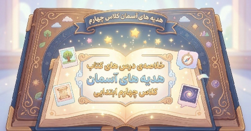 اینفوگرافی هدیه‌ها چهارم ابتدایی درس 1 تا 19