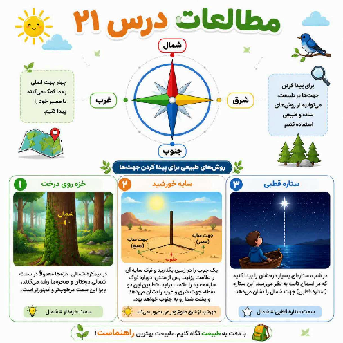 پوسترهای آموزش کتاب مطالعات اجتماعی پایه سوم ابتدایی (درس 21 تا 23)