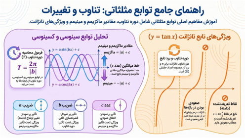 راهنمای جامع فصل 2: مثلثات | حسابان دوازدهم