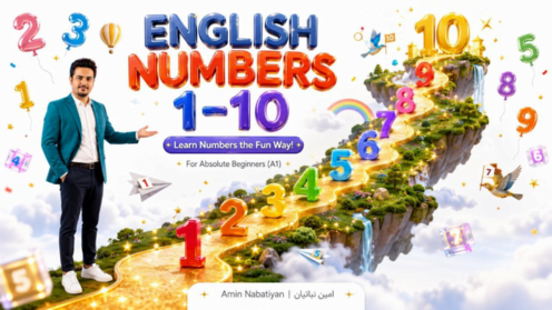 فلش کارت اعداد 1 تا 10 درس Welcome | صفحه 4 انگلیسی هفتم