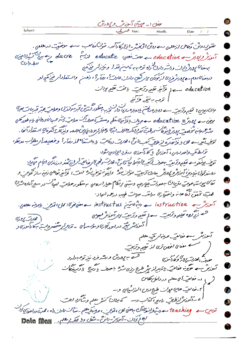 جزوه جامع اخلاق حرفه ای برای ضمن خدمت فرهنگیان و رتبه بندی (مناسب برای دانشجویان دانشگاه فرهنگیان و آزمون اصلح ماده 28)