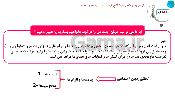 پاورپوینت جامعه شناسی (1) پایه دهم رشته ادبیات و علوم انسانی | درس 6: پیامدهای جهان اجتماعی- پیش نمایش