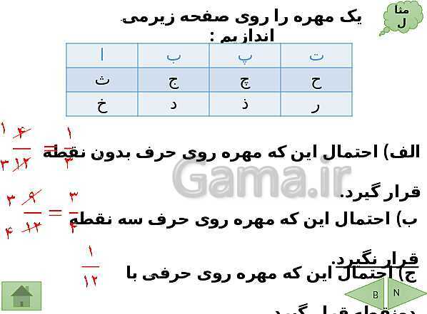 پاورپوینت درسنامه ریاضی هفتم | فصل 9: آمار و احتمال- پیش نمایش