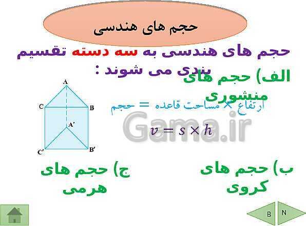 پاورپوینت درسنامه ریاضی نهم | فصل 8: حجم و مساحت- پیش نمایش