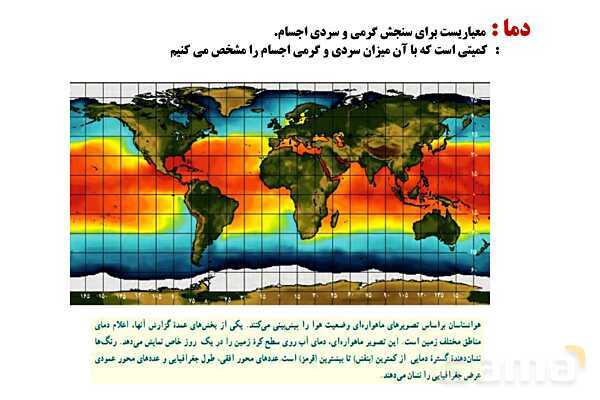 پاورپوینت آموزشی درس فیزیک (1) دهم | دما و دماسنجی- پیش نمایش