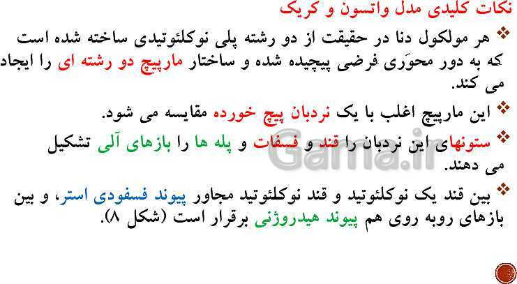 پاورپوینت تدریس زیست شناسی (3) دوازدهم تجربی | فصل 1: مولکول‌های اطلاعاتی (گفتار 1 و 2 و 3)- پیش نمایش