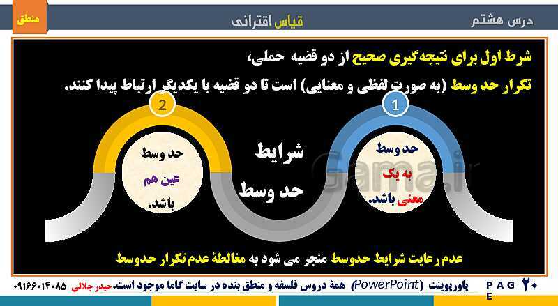 پاورپوینت منطق دهم دبیرستان | درس 8: قیاس اقترانی- پیش نمایش