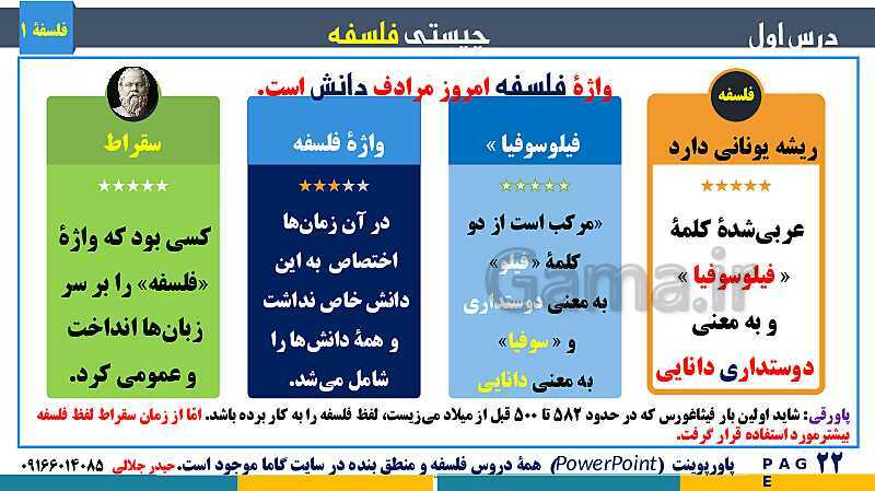 پاورپوینت تدریس مفهومی فلسفه یازدهم | درس 1: چیستی فلسفه- پیش نمایش