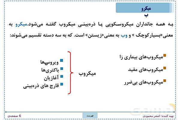 پاورپوینت تدریس علوم تجربی ششم دبستان | درس 13: سالم بمانیم- پیش نمایش