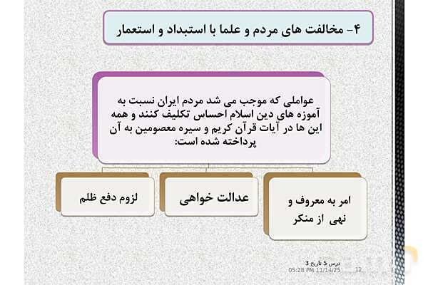 پاورپوینت آموزش تاریخ (3) دوازدهم انسانی | درس 5: انقلاب مشروطۀ ایران- پیش نمایش