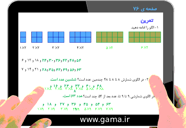 پاورپوینت تدریس و راهنمای گام به گام ریاضی سوم دبستان | فصل 4: ضرب و تقسیم (مرور فصل)- پیش نمایش