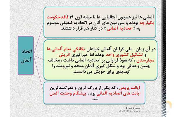 پاورپوینت آموزش تاریخ (3) دوازدهم انسانی | درس 6: جنگ جهانی اول و ایران- پیش نمایش