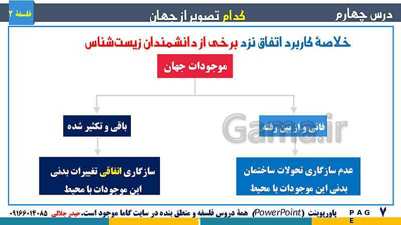 پاورپوینت تدریس و حل تست فلسفه (2) دوازدهم | درس 4: کدام تصویر از جهان؟- پیش نمایش