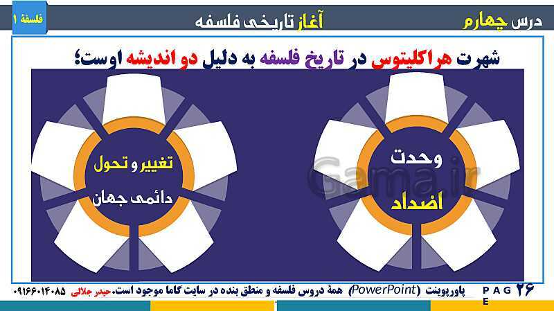 پاورپوینت تدریس مفهومی فلسفه یازدهم | درس 4: آغاز تاریخی فلسفه- پیش نمایش