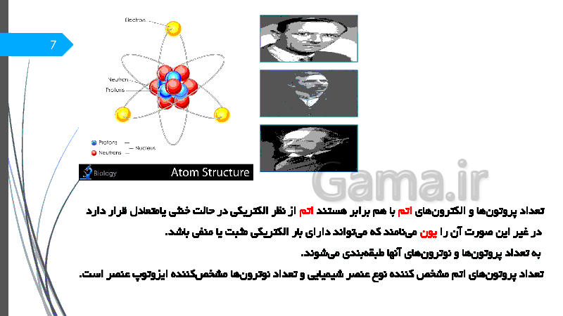 پاورپوینت علوم تجربی کلاس هشتم | فصل سوم: از درون اتم چه خبر- پیش نمایش