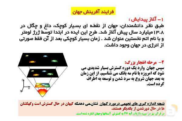 پاورپوینت زمین شناسی یازدهم دبیرستان | فصل 1: آفرینش کیهان و تکوین زمین- پیش نمایش
