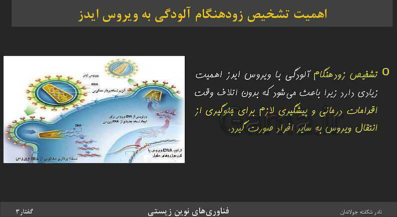 پاورپوینت تدریس گفتار 3 فصل 7 زیست دوازدهم: کاربردهای زیست فناوری- پیش نمایش