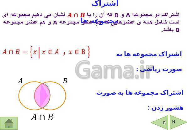 پاورپوینت آموزشی فصل اول ریاضی نهم | مجموعه ها- پیش نمایش