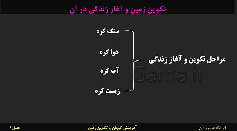 پاورپوینت تدریس زمین شناسی یازدهم | فصل 1: آفرینش کیهان و تکوین زمین- پیش نمایش