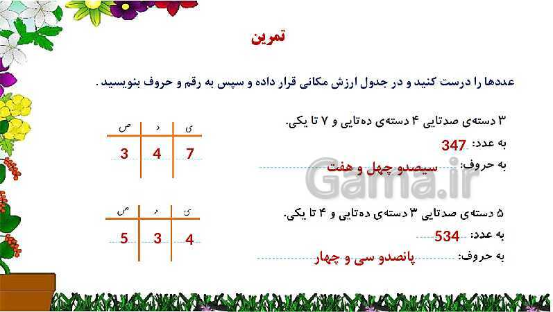 پاورپوینت آموزش ریاضی دوم دبستان | فصل 4 | درس 2: معرفی عددهای سه رقمی- پیش نمایش