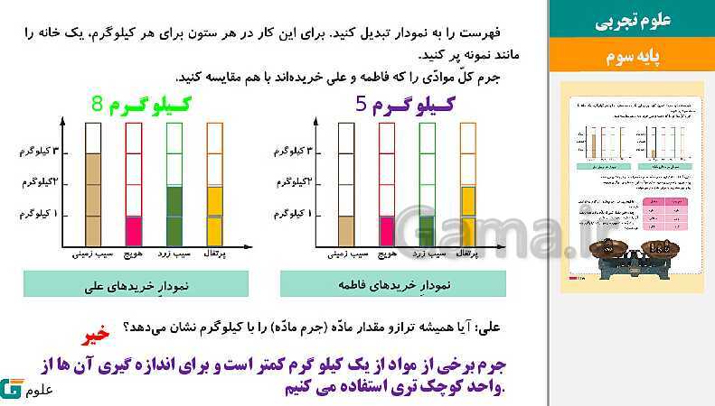 پاورپوینت متن کامل کتاب و پاسخ به فعالیت‌های علوم تجربی سوم دبستان | درس 1 تا 14- پیش نمایش