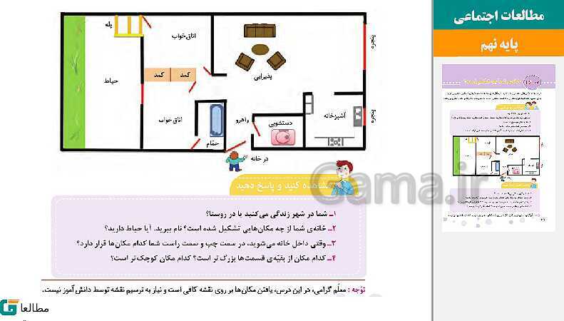 پاورپوینت متن کامل کتاب و پاسخ به فعالیت‌های مطالعات اجتماعی سوم دبستان | درس 1 تا 23- پیش نمایش