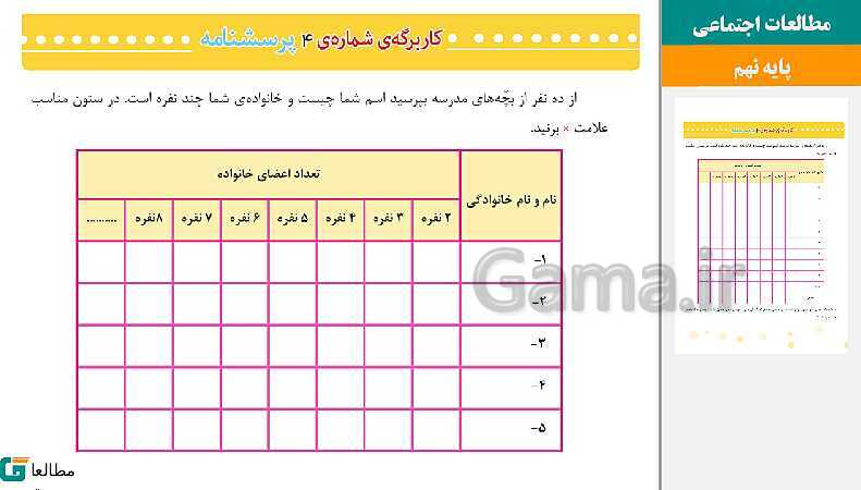 پاورپوینت متن کامل کتاب و پاسخ به فعالیت‌های مطالعات اجتماعی سوم دبستان | درس 1 تا 23- پیش نمایش