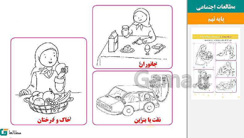 پاورپوینت متن کامل کتاب و پاسخ به فعالیت‌های مطالعات اجتماعی سوم دبستان | درس 1 تا 23- پیش نمایش