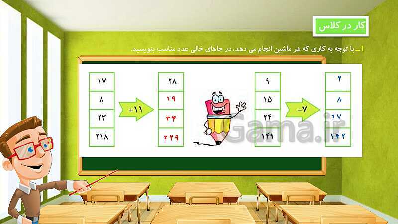 پاورپوینت پاسخ به فعالیت‌های کتاب درسی ریاضی سوم دبستان | فصل 1: الگوها - پیش نمایش