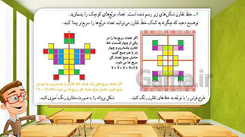 پاورپوینت پاسخ به فعالیت‌های کتاب درسی ریاضی سوم دبستان | فصل 1: الگوها - پیش نمایش