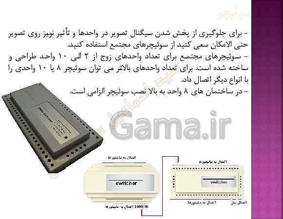 پاورپوینت طراحی و نصب تأسیسات جریان ضعیف دهم هنرستان | پودمان 1: کابل و اتصالات جریان ضعیف، آیفون تصویری- پیش نمایش