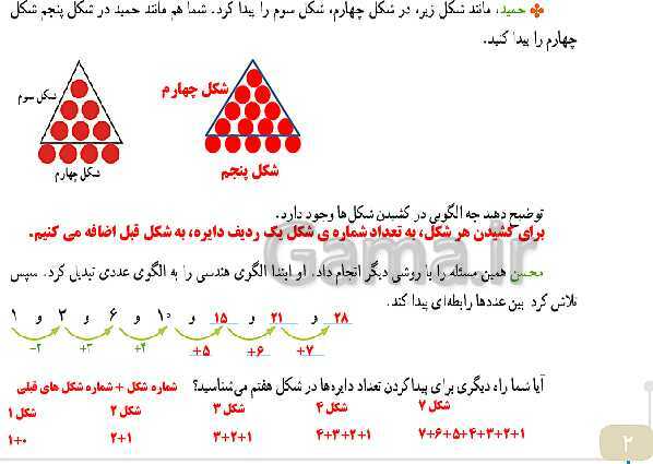 پاورپوینت پاسخ به فعالیت‌های کتاب ریاضی چهارم دبستان | فصل 1: اعداد و الگوها- پیش نمایش