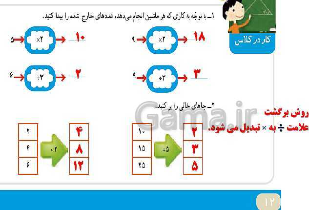 پاورپوینت پاسخ به فعالیت‌های کتاب ریاضی چهارم دبستان | فصل 1: اعداد و الگوها- پیش نمایش