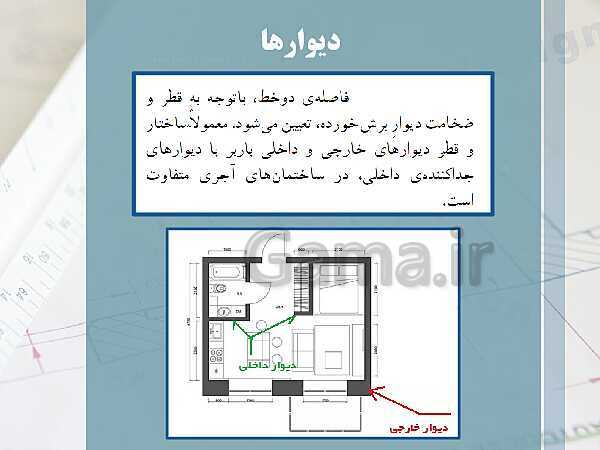 پاورپوینت نقشه کشی عمومی ساختمان دهم دوره دوم متوسطه- کاردانش- پیش نمایش