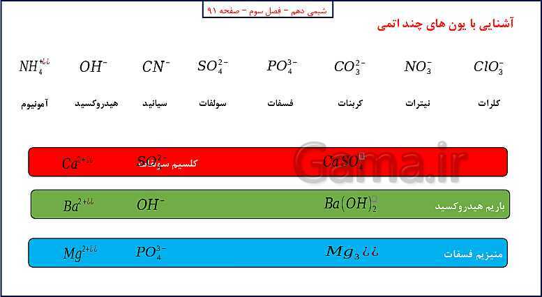 پاورپوینت شیمی (1) دهم به همراه پاسخ تشریحی تمرینات دوره‌ای- پیش نمایش