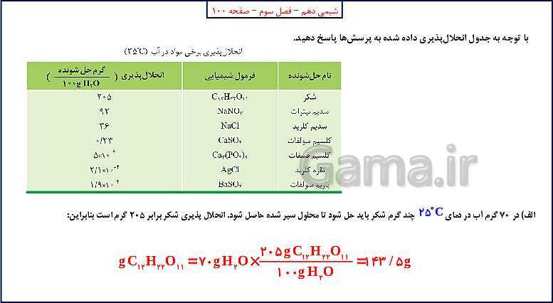 پاورپوینت شیمی (1) دهم به همراه پاسخ تشریحی تمرینات دوره‌ای- پیش نمایش